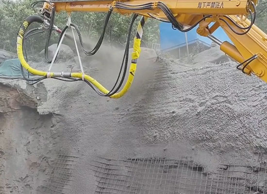 GHSP3016混凝土溼噴臺車施工視頻